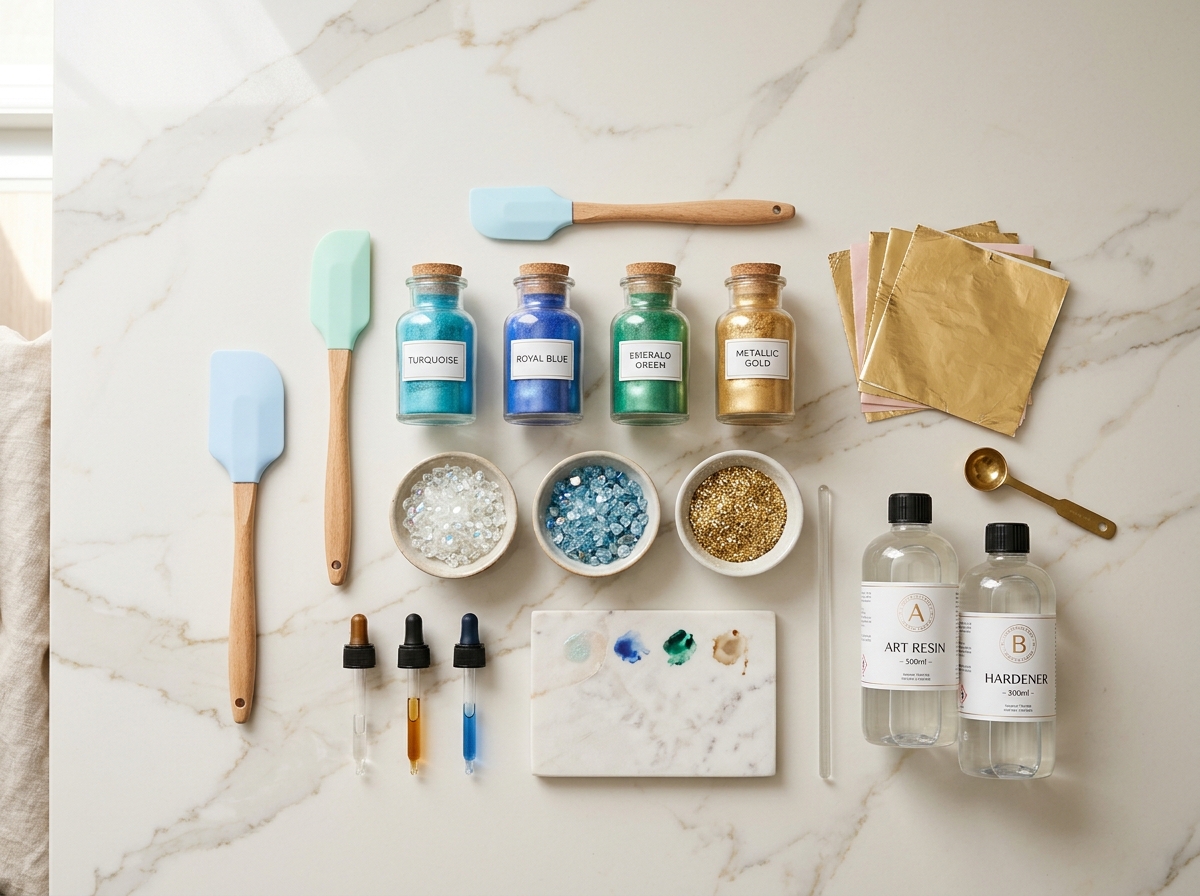 Metallic Pigments and Quartz